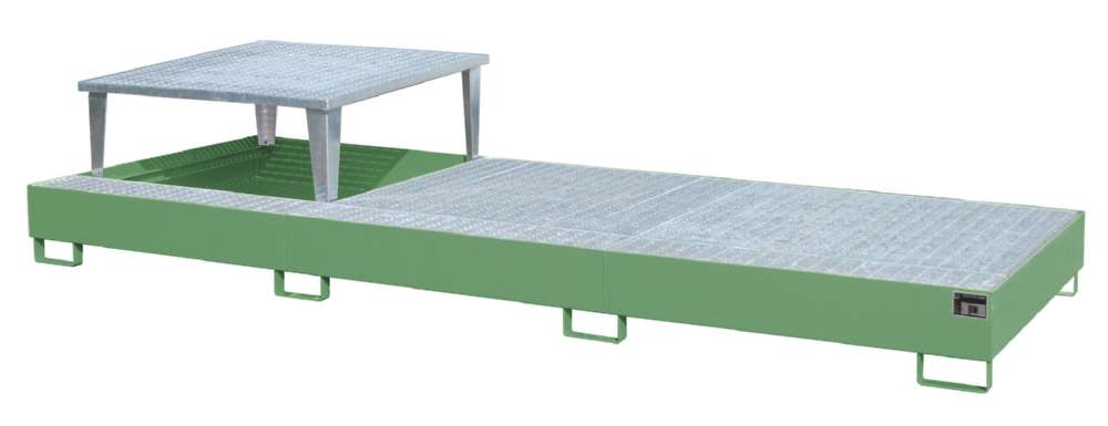 Produktbild Bauer Auffangwanne AWA 31 3850 x 780 x 1460 mm lackiert resedagrün