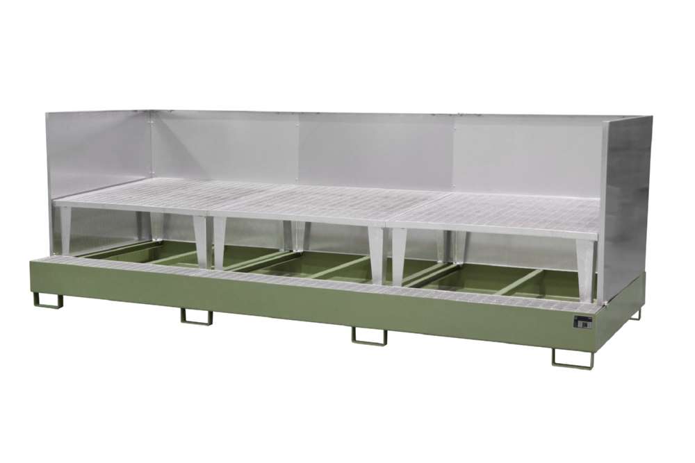 Produktbild Bauer Auffangwanne AWA 1000 3 3850 x 780 x 1460 mm resedagrün bild 2