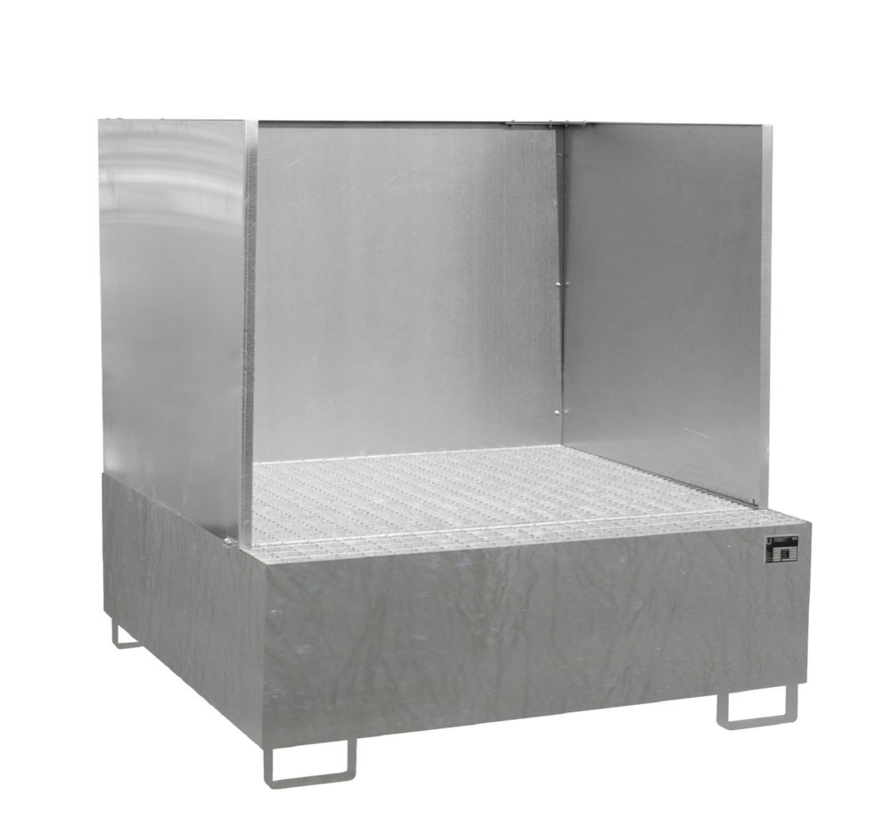 Produktbild Bauer Auffangwanne AW 800 SW feuerverzinkt B 1480 x T 1460 x H 1530 mm