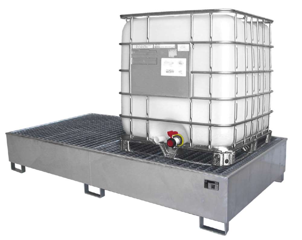 Produktbild Bauer Auffangwanne AW 1000-2 PE 2665 x 440 x 1315 mm feuerverzinkt