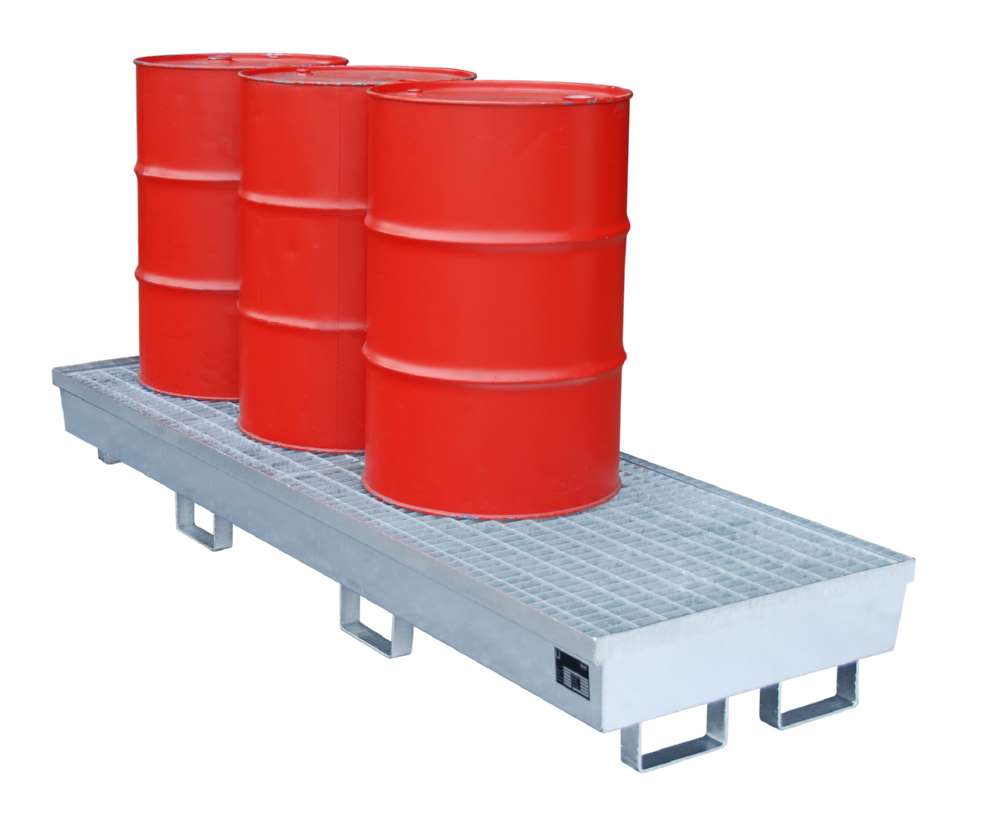 Produktbild Bauer Auffangwanne AM-4 B 2400 x 285 x 800 mm feuerverzinkt