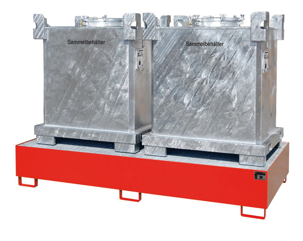 Produktbild Bauer Auffangwanne AW 1000 2 lackiert Feuerrot bild 2