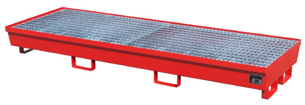 Produktbild Bauer Auffangwanne AM-4 B 2400 x 285 x 800 mm lackiert feuerrot