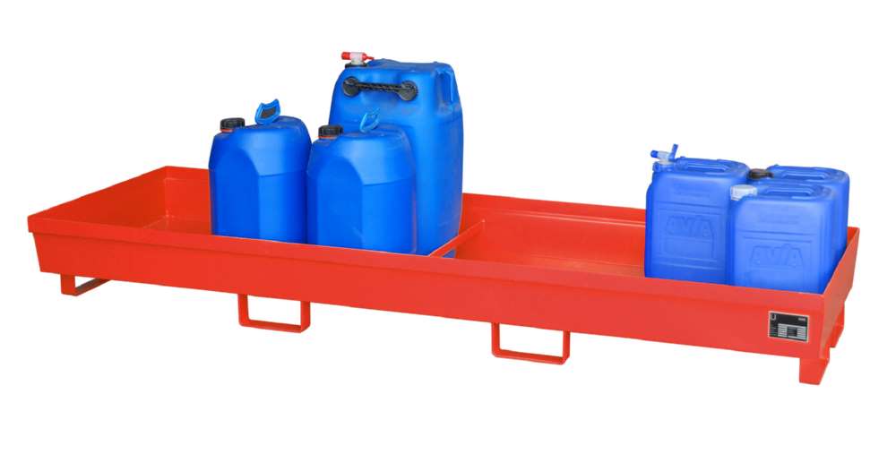 Produktbild Bauer Auffangwanne AO4B 2400 x 285 x 800 mm lackiert feuerrot