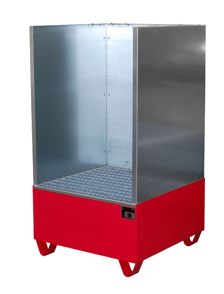 Produktbild Bauer Südlohn Auffangwanne 2002/SW lackiert Feuerrot Breite 820 mm