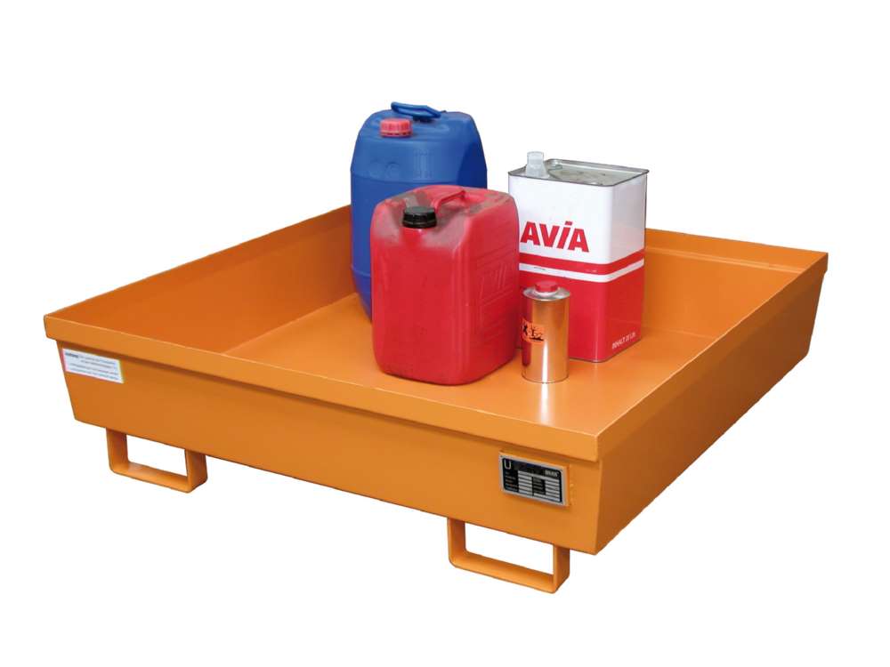 Produktbild Bauer Auffangwanne AO-4A 1200 x 335 x 1200 mm lackiert gelborange bild 2