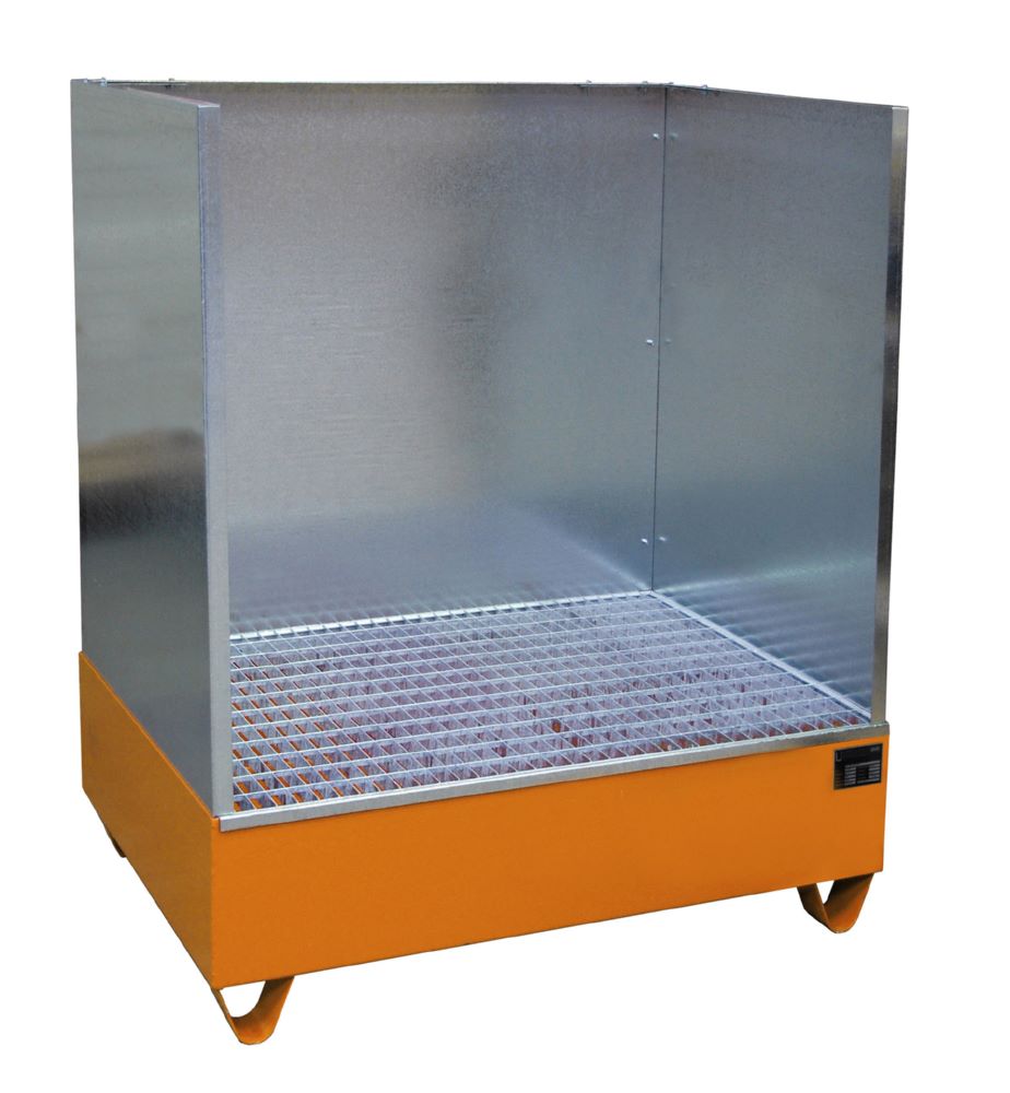 Produktbild Bauer Südlohn Auffangwanne 2018/SW lackiert Gelborange Tragfähigkeit 1000 kg