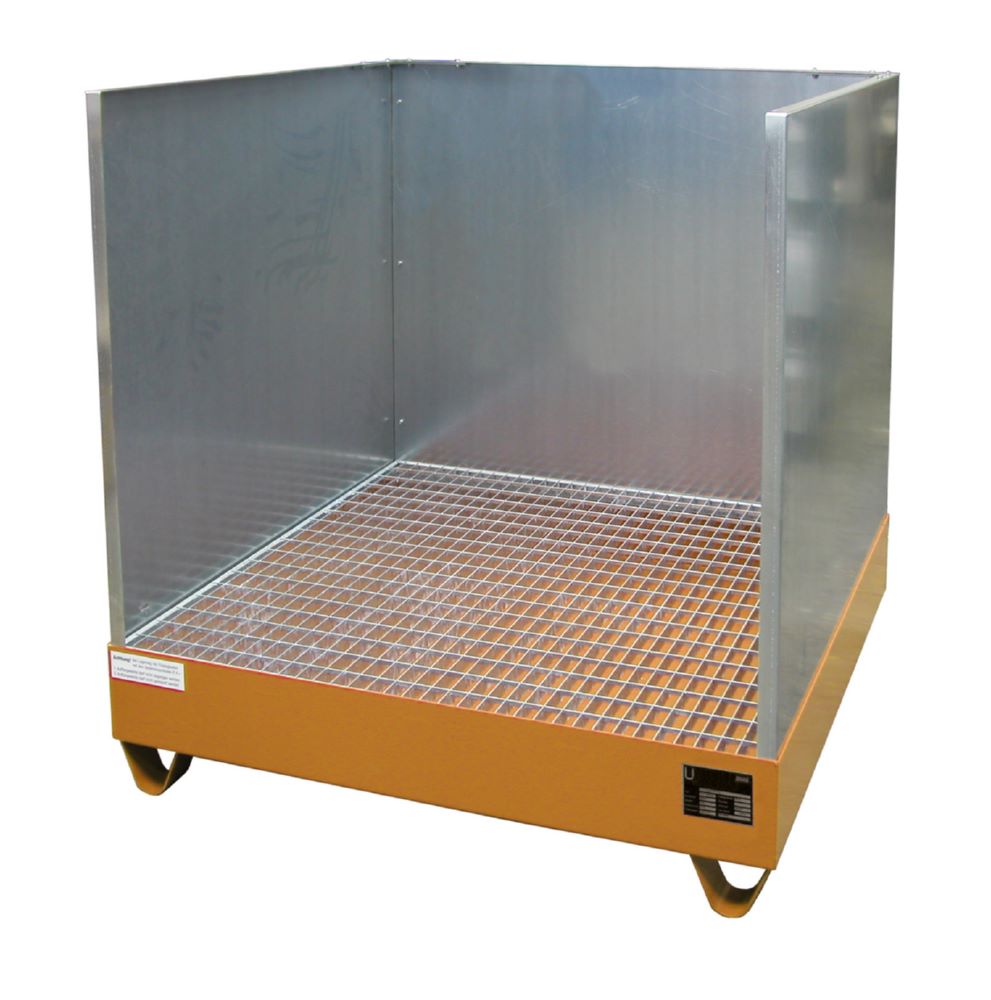 Produktbild Bauer Südlohn Auffangwanne B 1220 x H 1285 mm 2032/SW lackiert Gelborange