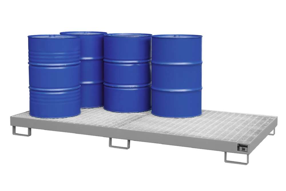 Produktbild Bauer Auffangwanne AW 8 lackiert 2650 x 210 x 1300 mm mausgrau