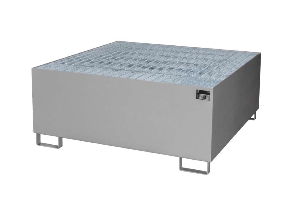 Produktbild Bauer Auffangwanne AW 1000 Liter 1460 x 630 x 1460 mm mausgrau bild 1