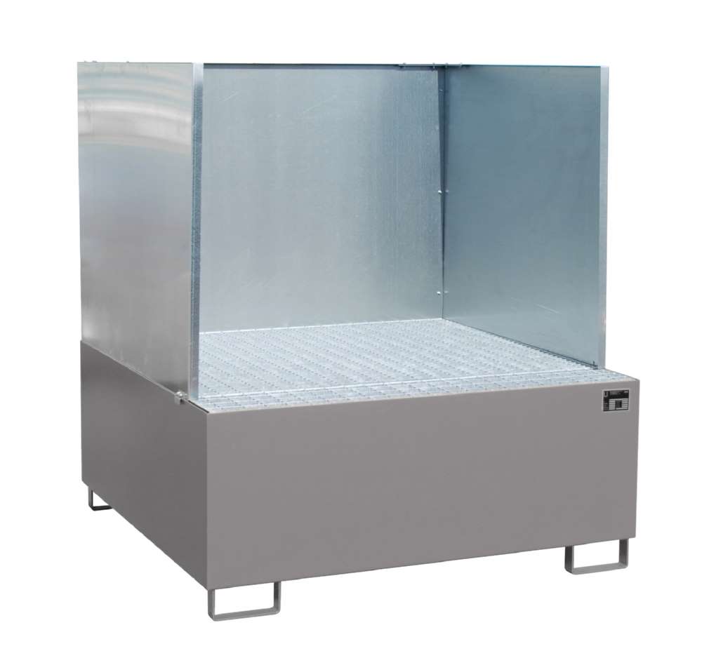 Produktbild Bauer Auffangwanne AW 1000 Liter 1460 x 630 x 1460 mm mausgrau bild 3