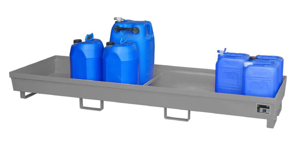 Produktbild Bauer Auffangwanne AO4B 2400 x 285 x 800 mm lackiert mausgrau