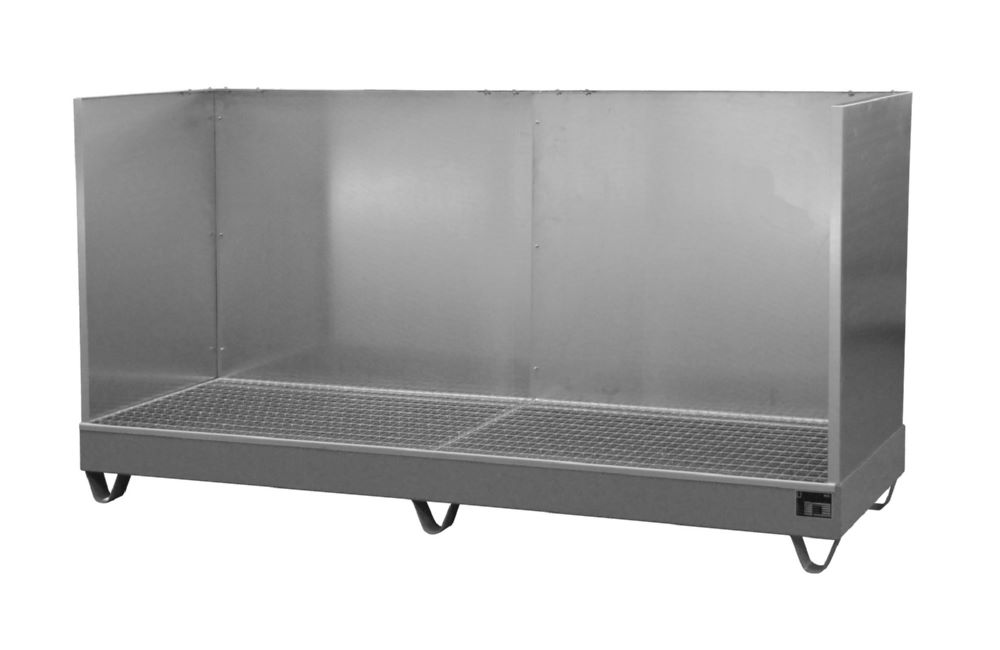 Produktbild Bauer Südlohn Auffangwanne 2042/SW lackiert Mausgrau Breite 2420 mm