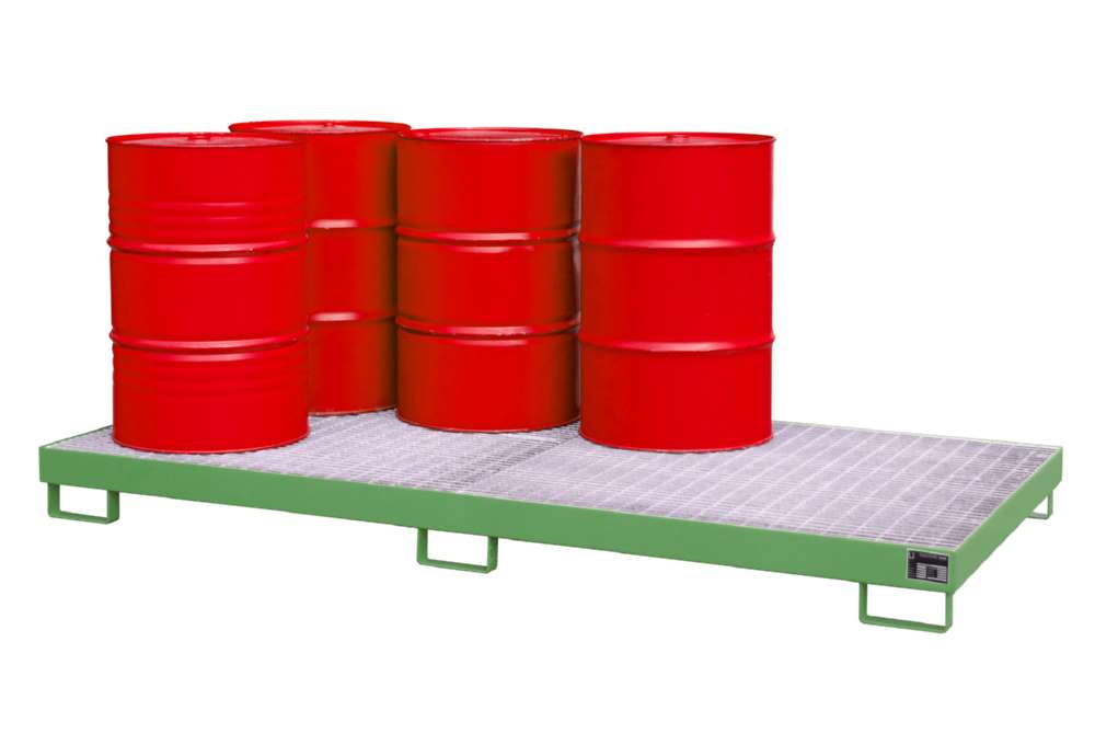 Produktbild Bauer Auffangwanne AW 8 lackiert 2650 x 210 x 1300 mm resedagrün