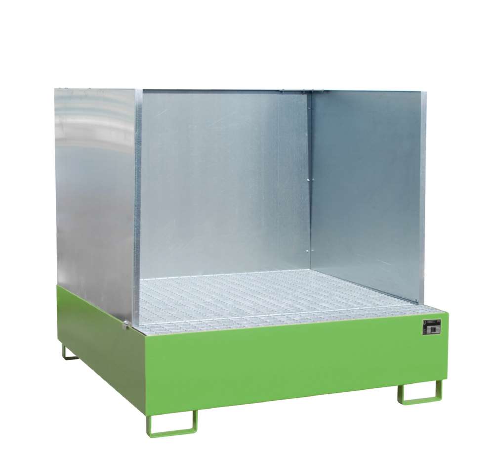 Produktbild Bauer Auffangwanne AW 450 Liter 1460 x 355 x 1460 mm resedagrün bild 2