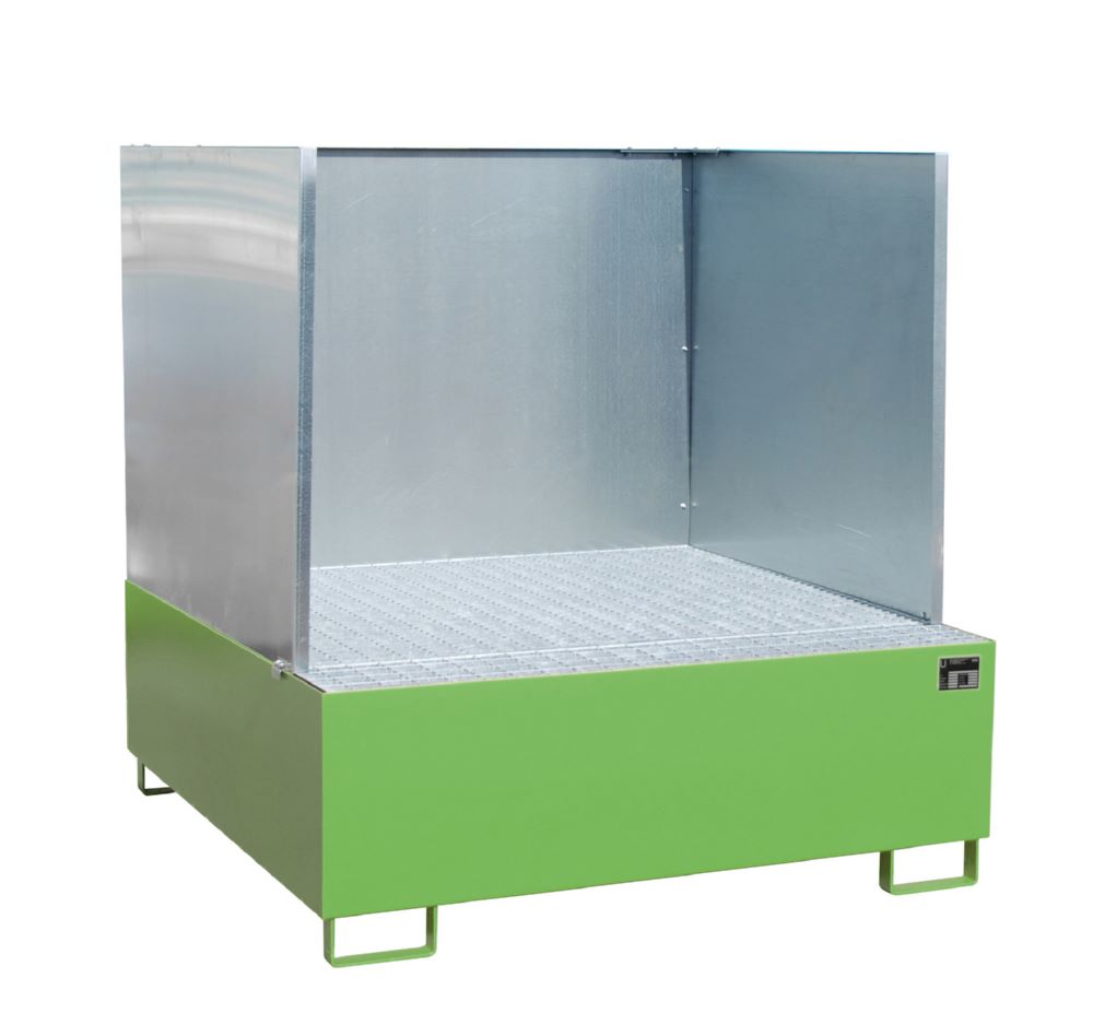 Produktbild Bauer Südlohn Auffangwanne AW 800 SW lackier Resedagrün Breite 1480 mm Wannenrand 890 Liter