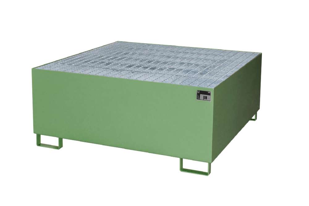 Produktbild Bauer Auffangwanne AW 1000 Liter 1460 x 630 x 1460 mm resedagrün bild 1