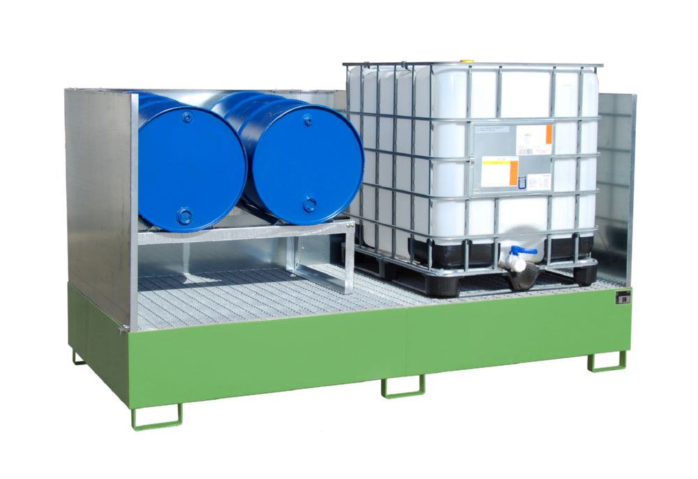 Produktbild Bauer Südlohn Auffangwanne AW 1000-2/SW Breite 2670 mm lackiert Resedagrün