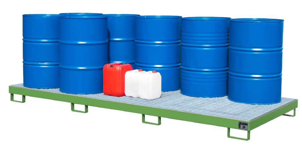 Produktbild Bauer Auffangwanne AW 10 3250 x 195 x 1300 mm resedagrün bild 2