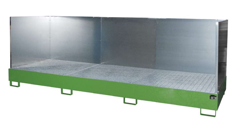 Produktbild Bauer Auffangwanne AW 1000 3 3850 x 340 x 1300 mm resedagrün bild 3