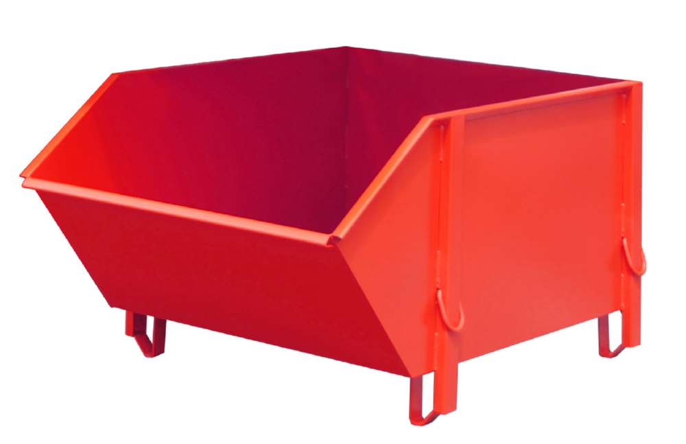 Produktbild Bauer Baustoffbehälter BBG 100 lackiert in der Farbe Feuerrot