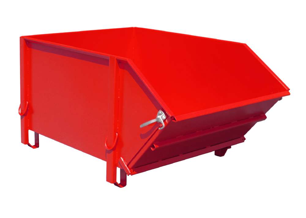 Produktbild Bauer Baustoffbehälter BBK 100 lackiert in der Farbe Feuerrot