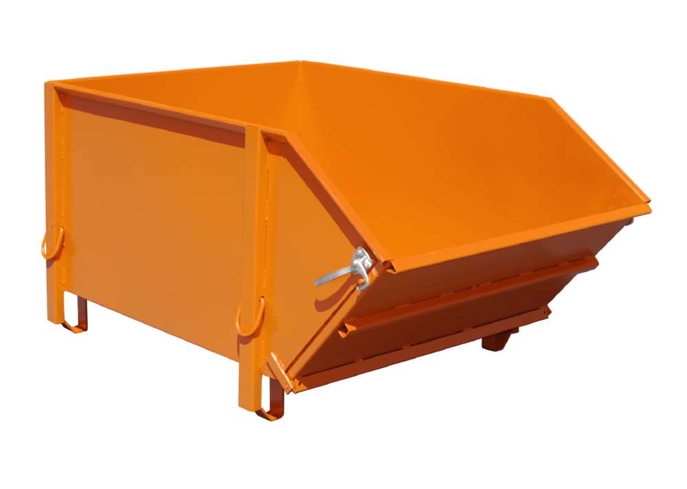 Produktbild Bauer Baustoffbehälter BBK 100 lackiert in der Farbe Gelborange bild 2