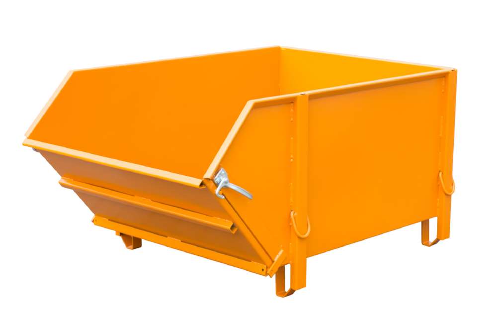 Produktbild Bauer Baustoffbehälter BBK 100 lackiert in der Farbe Gelborange