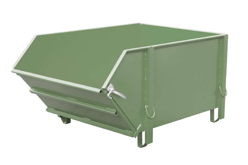 Produktbild Bauer Baustoffbehälter BBK 100 lackiert in der Farbe Resedagrün bild 2