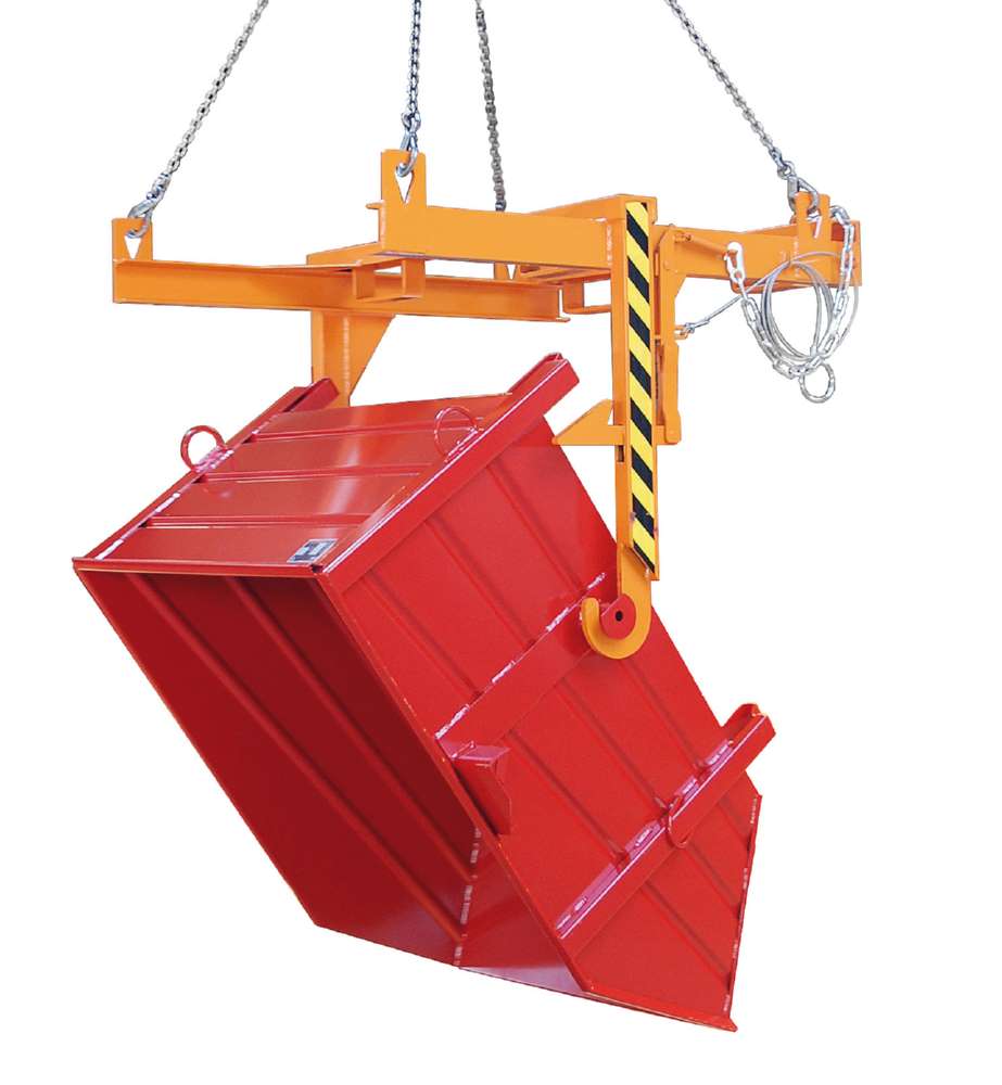 Produktbild Bauer Baustoffbehälter BBP 100 lackiert in der Farbe Feuerrot bild 3