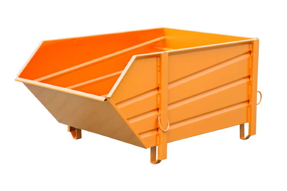 Produktbild Bauer Baustoffbehälter BBP 100 lackiert in der Farbe Gelborange