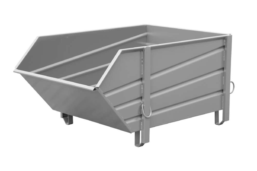 Produktbild Bauer Baustoffbehälter BBP 100 lackiert in der Farbe Mausgrau