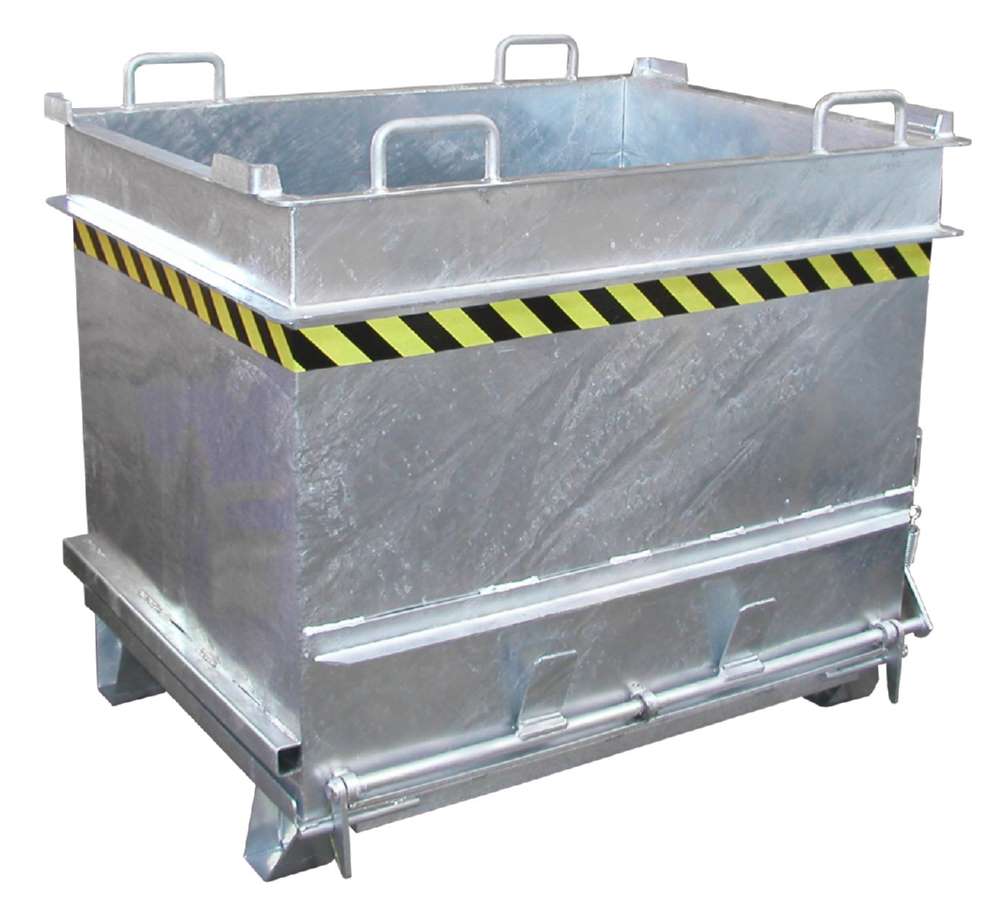 Produktbild Bauer Baustoffcontainer BC 1000 Steinklammer - Entriegelung feuerverzinkt