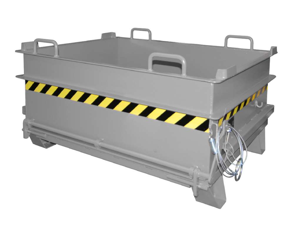 Produktbild Bauer Baustoffcontainer BC 500 mit Verstärkte Bodenklappe lackiert mausgrau