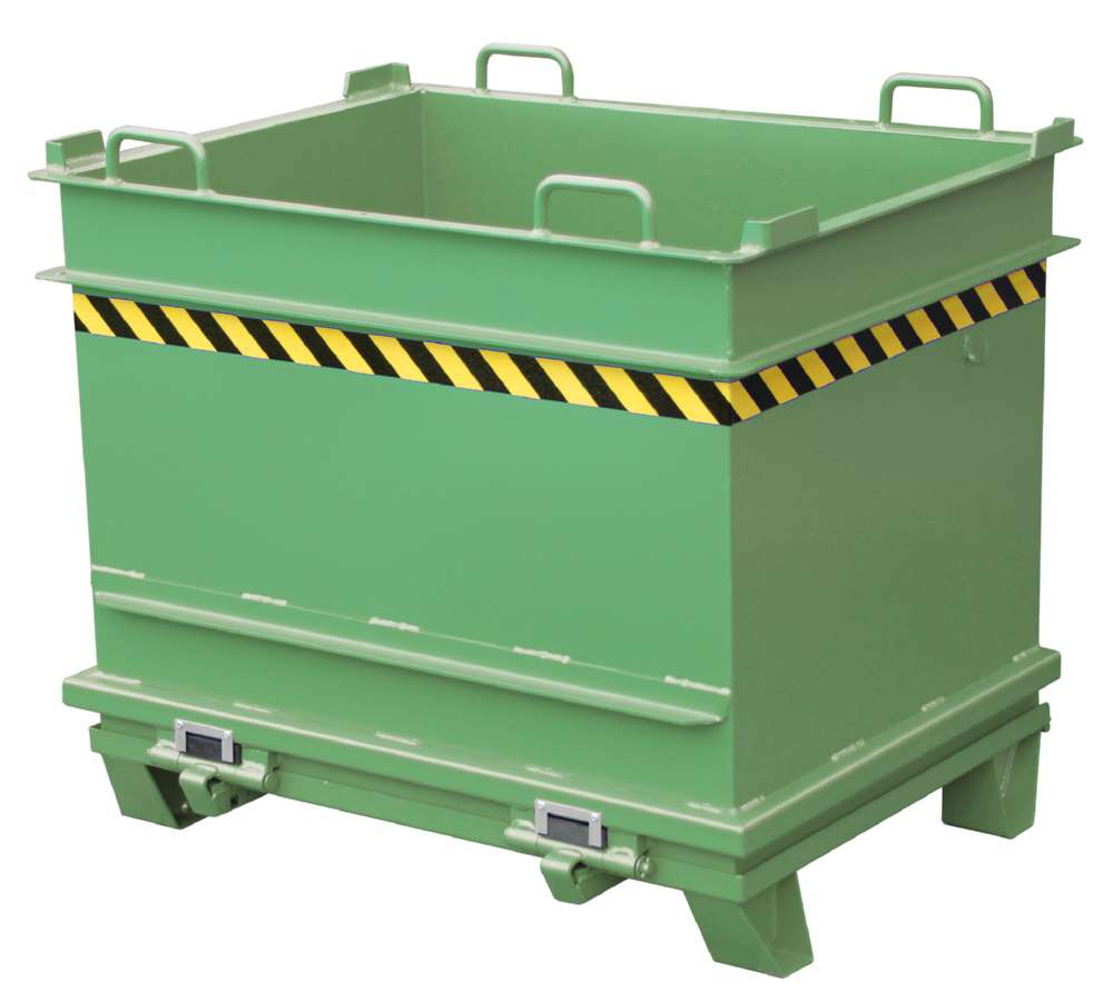 Produktbild Bauer Baustoffcontainer BC 1000 lackiert resedagrün RAL 6011