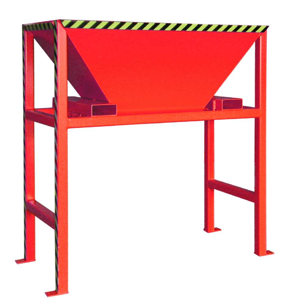 Produktbild Bauer Befülltrichter BTS lackiert feuerrot 1980 x 980 x 2050 mm