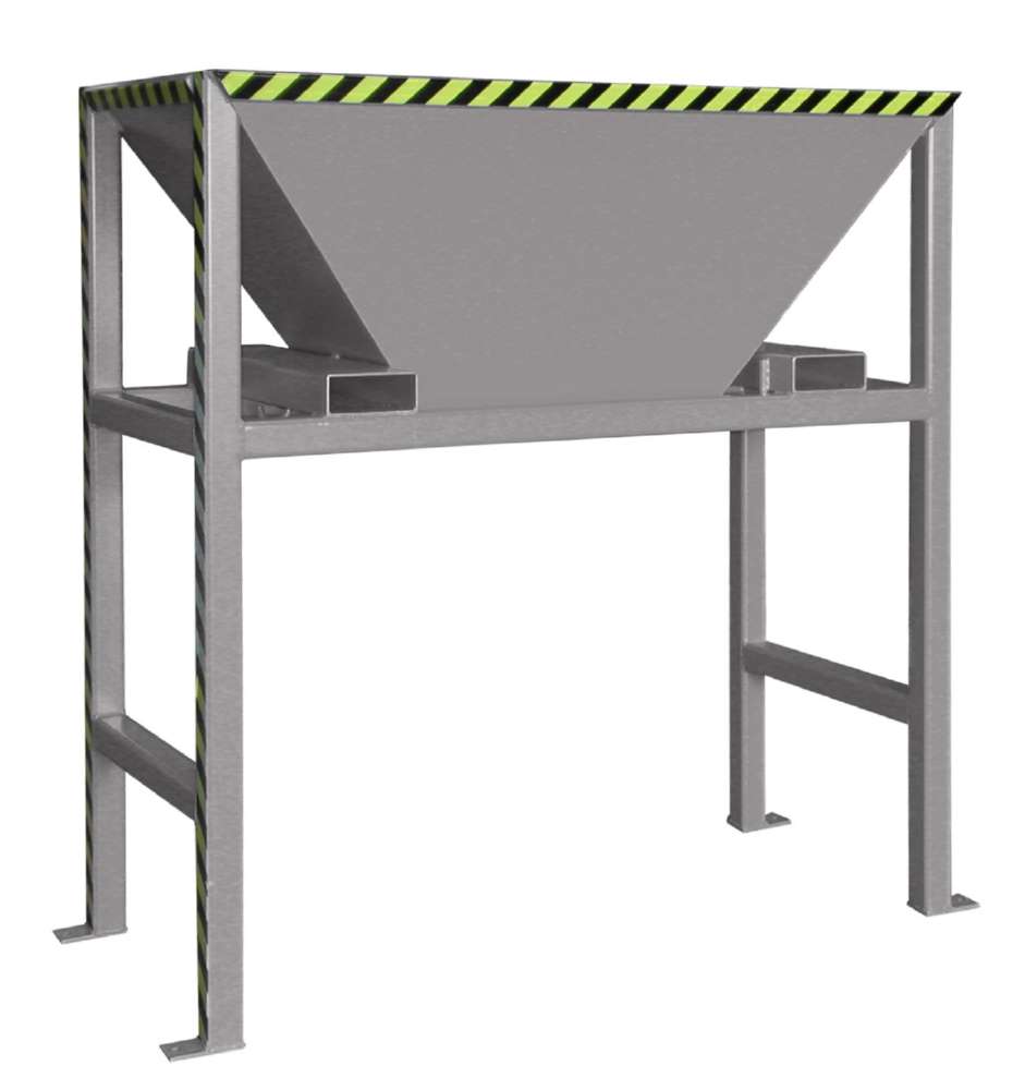 Produktbild Bauer Befülltrichter BTS mit Schüttgütern lackiert mausgrau