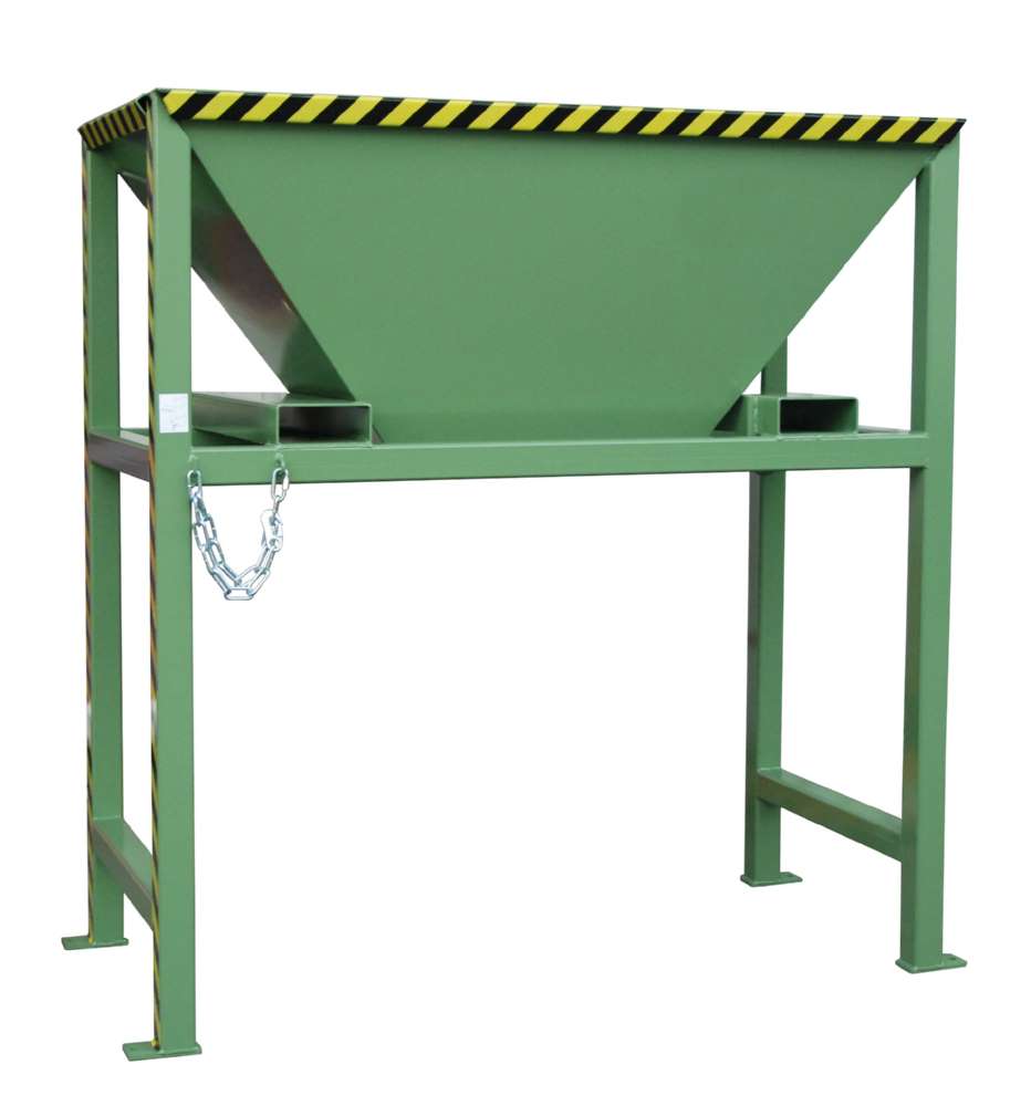 Produktbild Bauer Befülltrichter BTS mit Schüttgütern lackiert resedagrün