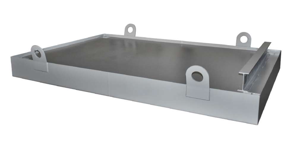 Produktbild Bauer Containerwanne CW 2 Auffangwanne 2030 x 560 x 2800 mm mausgrau