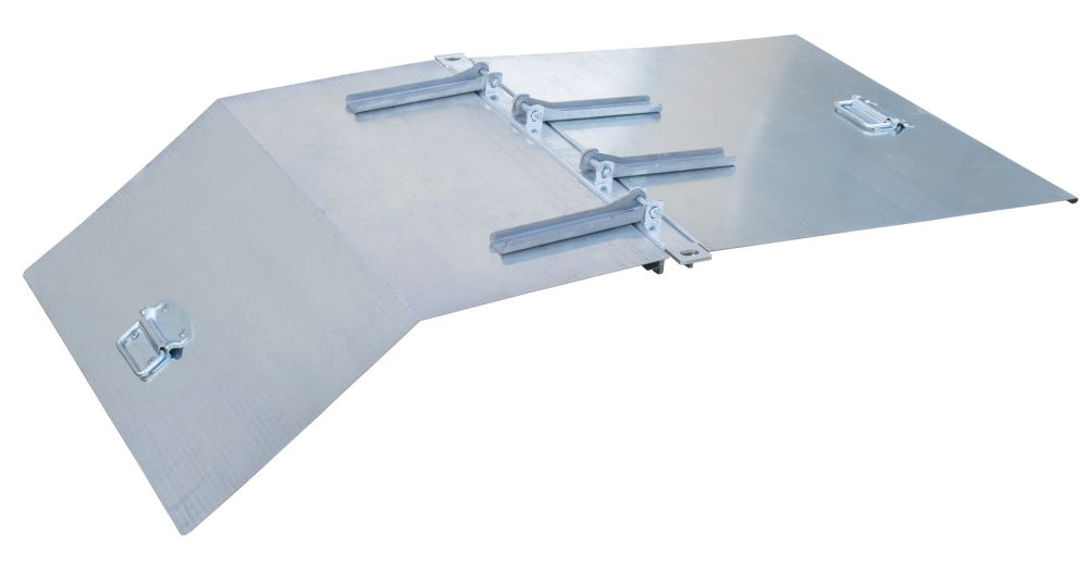 Produktbild Bauer Deckel für Kippbehälte verzinkt Zweiseitig zu öffnen