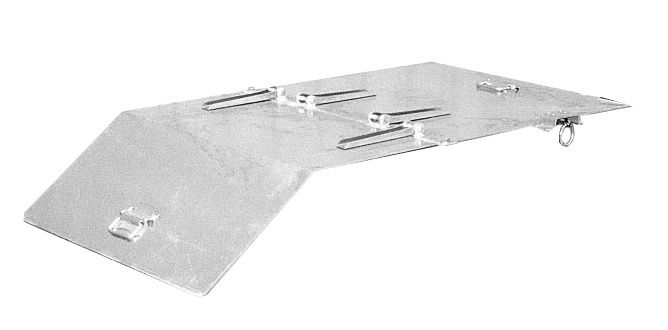 Produktbild Bauer Deckel für Kippbehälte verzinkt Breite 805 mm Länge 1300 mm