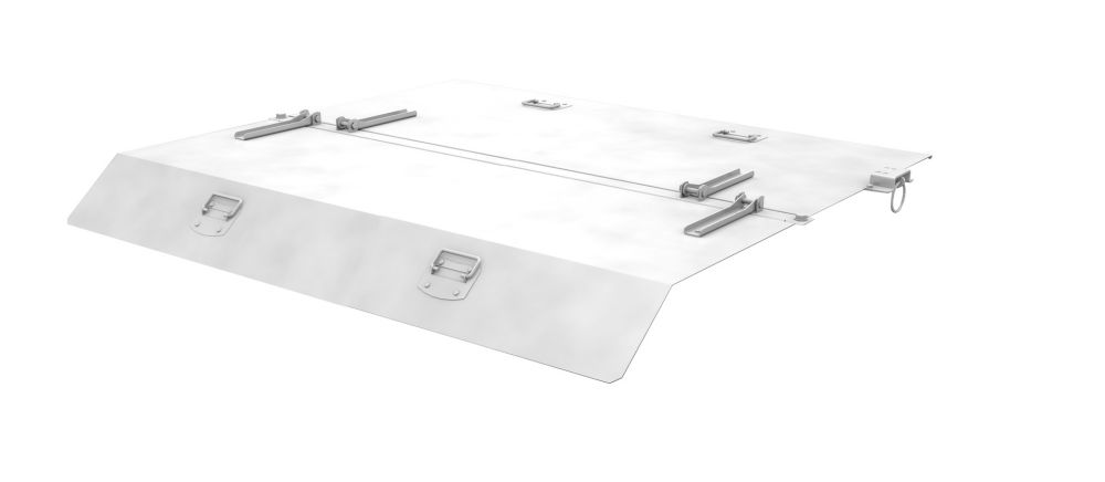 Produktbild Bauer Deckel für Mini Kippbehälte Länge 1230 mm