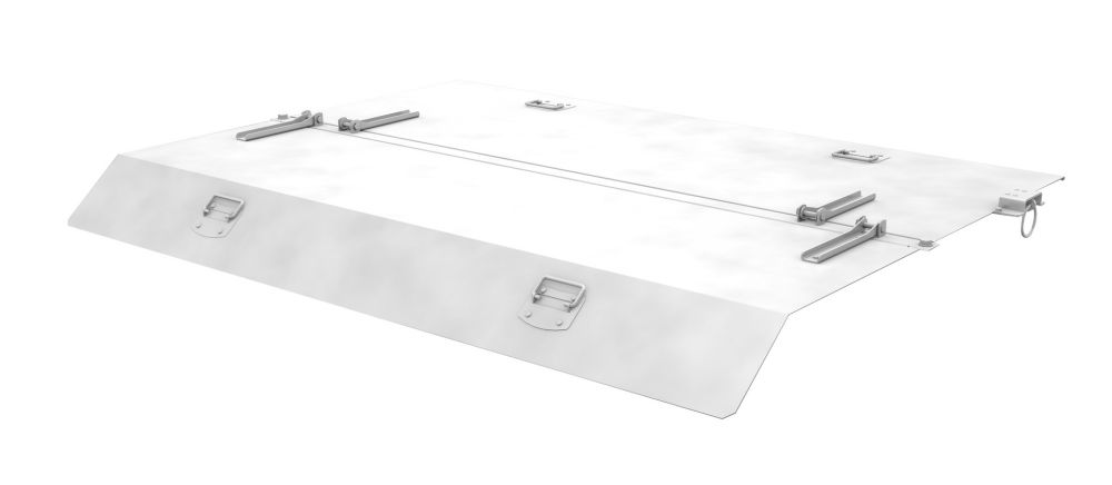 Produktbild Bauer Deckel für Mini Kippbehälte Länge 1235 mm Breite 1705 mm