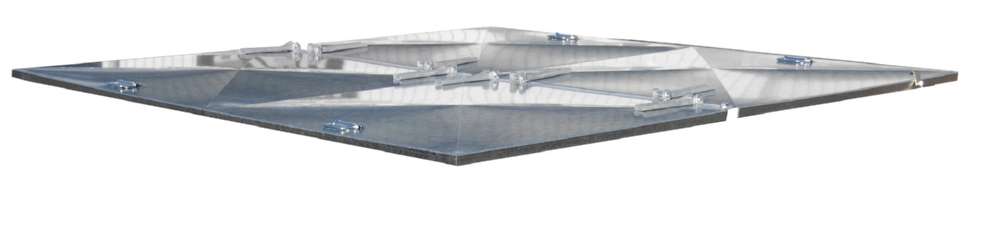 Produktbild Bauer Deckel 4 teilig Typ BKC 300 verzinkt 2105x180x2010mm