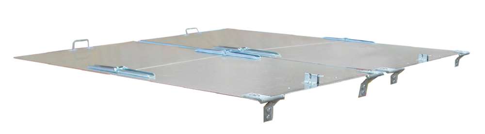 Produktbild Bauer Deckel 2 teilig Typ Duo verzinkt 775x125x1690mm