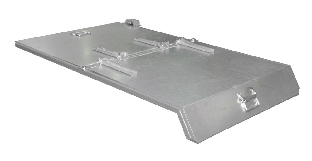 Produktbild Bauer Deckel für Kippbehälter Länge 1275 mm verzinkt