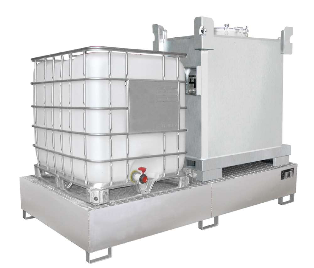 Produktbild Bauer Auffangwanne VAW 1000 2 2650 x 435 x 1300 mm Edelstahl 1.4571 bild 2