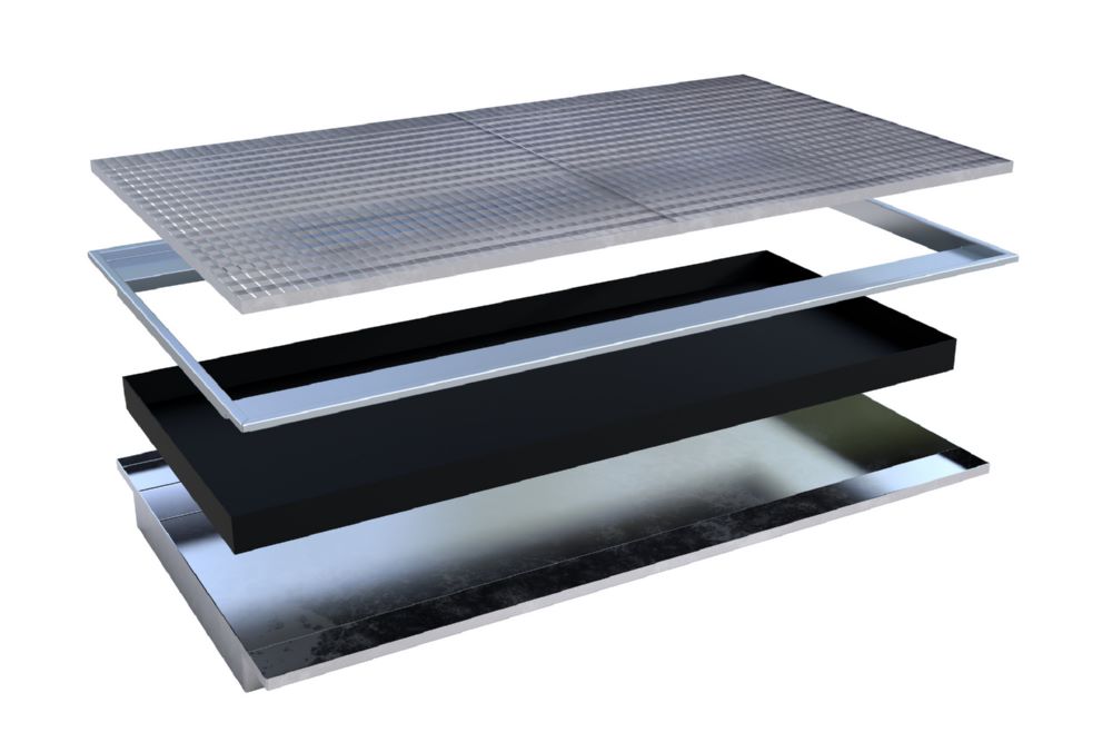 Produktbild Bauer Südlohn Einhängewanne Breite 2165 mm PE-Einsatz EHW 2200 PE feuerverzinkt