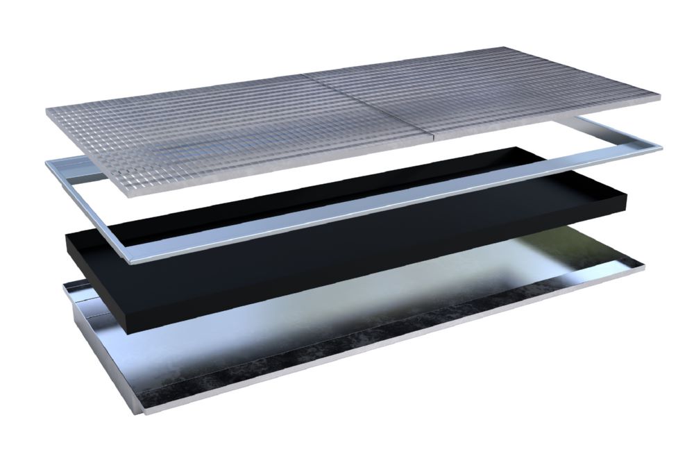 Produktbild Bauer Südlohn Einhängewanne PE-Einsatz EHW 2700 PE feuerverzinkt Breite 2665 mm