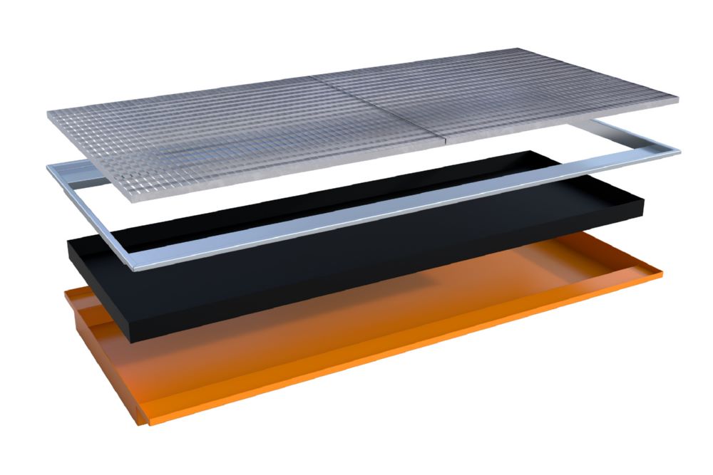 Produktbild Bauer Südlohn Einhängewanne PE-Einsatz EHW 2700 PE lackiert Gelborange